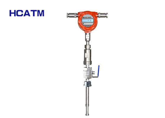 SS316 DN400 comprimiu o medidor de fluxo térmico da massa do gás do ar